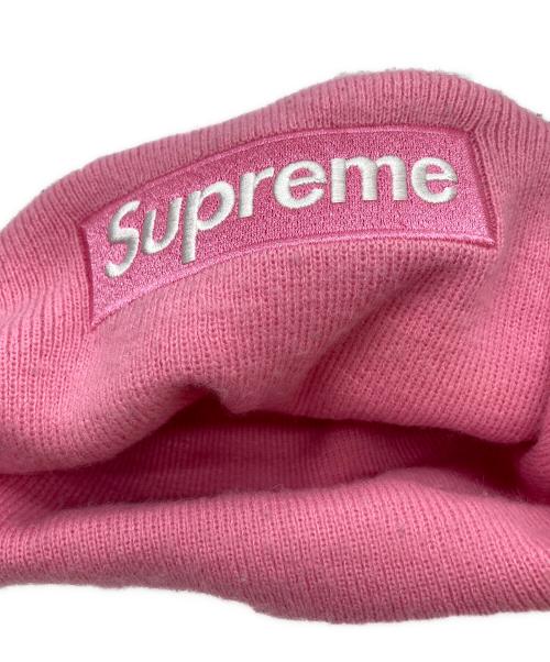 New Era（ニューエラ）New Era (ニューエラ) SUPREME (シュプリーム) ニット帽 ピンクの古着・服飾アイテム