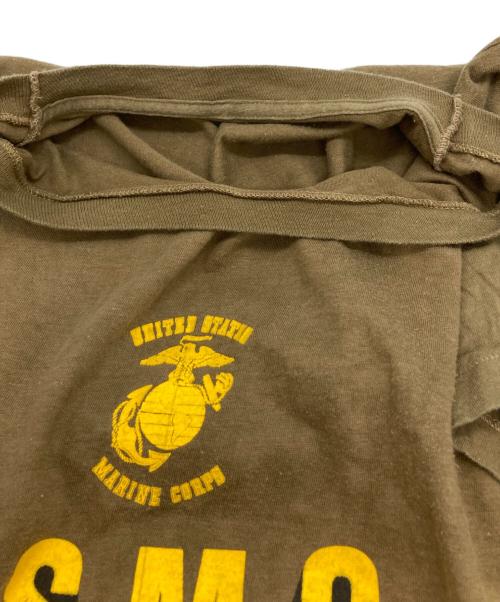 USED（ユーズド）USED (ユーズド) ミリタリープリントTシャツ カーキ サイズ:表記なしの古着・服飾アイテム