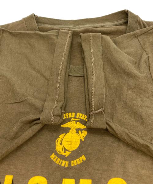 USED（ユーズド）USED (ユーズド) ミリタリープリントTシャツ カーキ サイズ:表記なしの古着・服飾アイテム