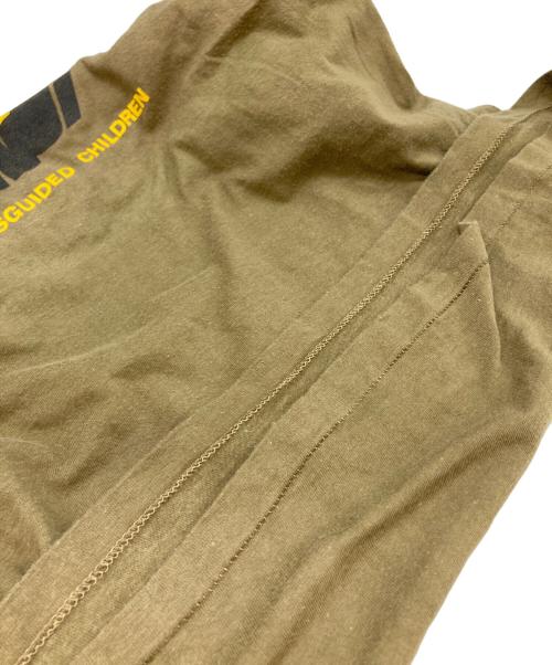 USED（ユーズド）USED (ユーズド) ミリタリープリントTシャツ カーキ サイズ:表記なしの古着・服飾アイテム