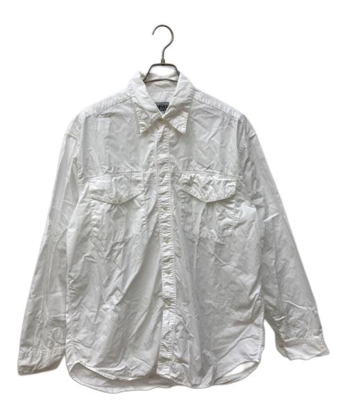VERSACE JEANS COUTURE（ヴェルサーチ ジーンズクチュール）VERSACE JEANS COUTURE (ヴェルサーチ ジーンズクチュール) ボタンダウンシャツ ホワイト サイズ:Lの古着・服飾アイテム
