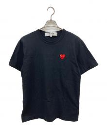 PLAY COMME des GARCONS（プレイコムデギャルソン）の古着「ハートロゴTシャツ」｜ブラック