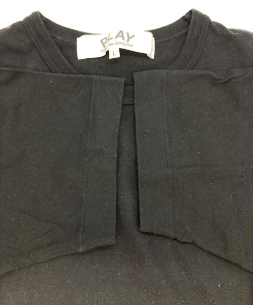 PLAY COMME des GARCONS（プレイコムデギャルソン）PLAY COMME des GARCONS (プレイコムデギャルソン) ハートロゴTシャツ ブラック サイズ:Ｌの古着・服飾アイテム