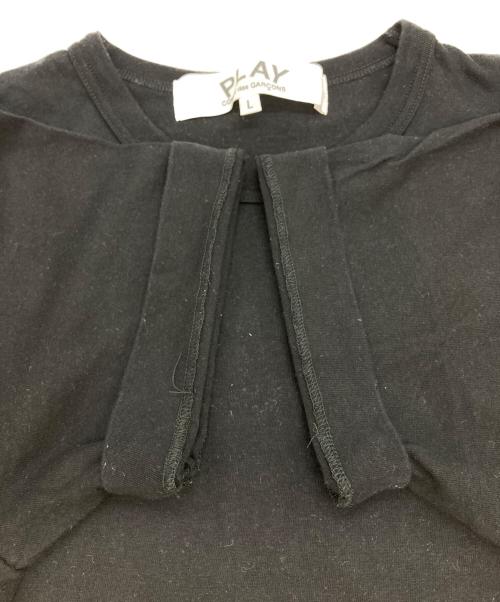 PLAY COMME des GARCONS（プレイコムデギャルソン）PLAY COMME des GARCONS (プレイコムデギャルソン) ハートロゴTシャツ ブラック サイズ:Ｌの古着・服飾アイテム