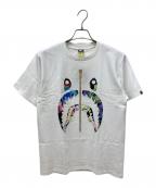 A BATHING APEアベイシングエイプ）の古着「ART CAMO SHARK TEE/Tシャツ」｜ホワイト