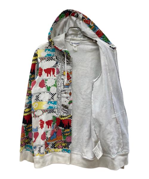 COMME des GARCONS SHIRT（コムデギャルソンシャツ）COMME des GARCONS SHIRT (コムデギャルソンシャツ) コミックプリントジップパーカー マルチカラー サイズ:Ｌの古着・服飾アイテム