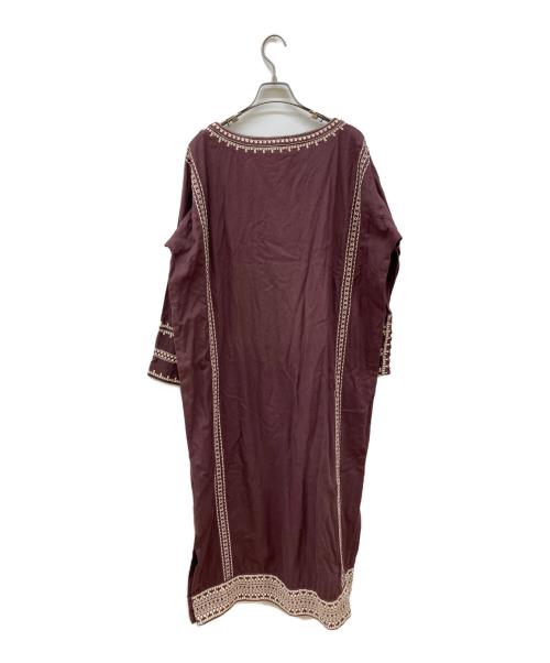 freada（フリーダ）Freada (フリーダ) インドカフタンワンピース レッド サイズ:FREEの古着・服飾アイテム