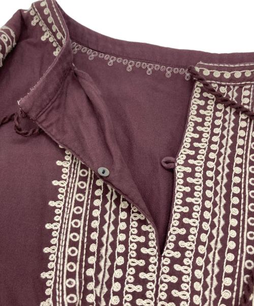 freada（フリーダ）Freada (フリーダ) インドカフタンワンピース レッド サイズ:FREEの古着・服飾アイテム