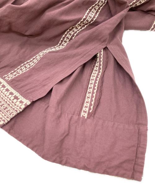 freada（フリーダ）Freada (フリーダ) インドカフタンワンピース レッド サイズ:FREEの古着・服飾アイテム