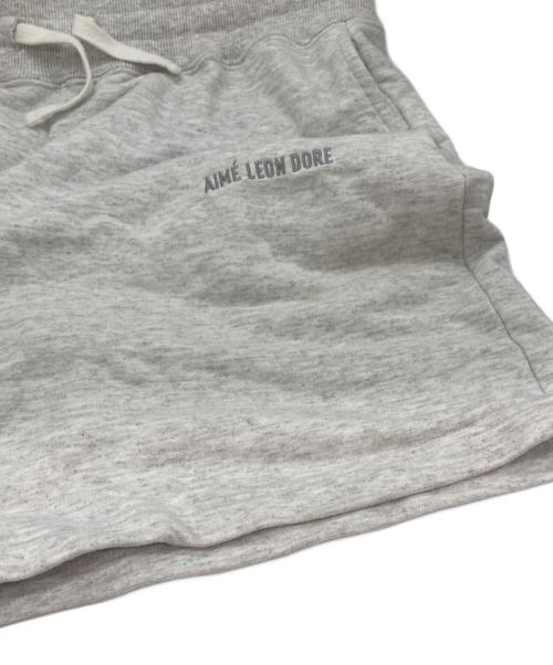 Aime Leon Dore（エメ レオン ドレ）Aime Leon Dore (エメ レオン ドレ) スウェットハーフパンツ ライトグレー サイズ:Ⅼの古着・服飾アイテム