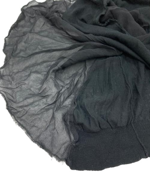 sacai（サカイ）sacai (サカイ) アシメドッキングノースリーブニット ブラック サイズ:Ⅿの古着・服飾アイテム