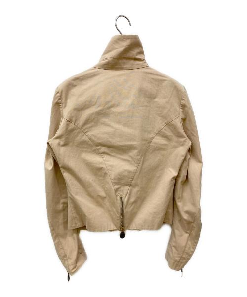 MARNI（マルニ）MARNI (マルニ) バックジップコットンライダースジャケット ベージュ サイズ:42の古着・服飾アイテム