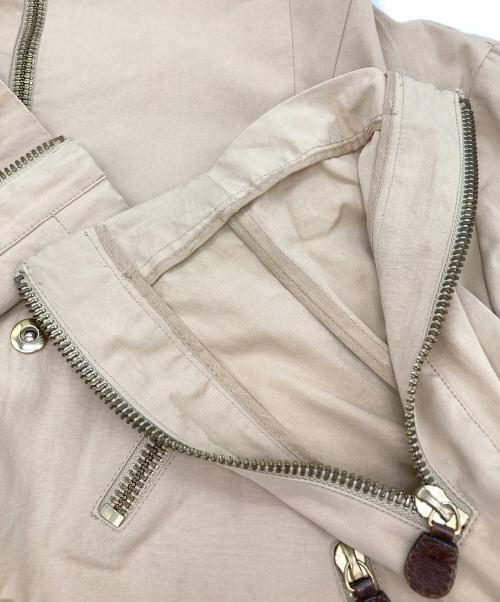 MARNI（マルニ）MARNI (マルニ) バックジップコットンライダースジャケット ベージュ サイズ:42の古着・服飾アイテム