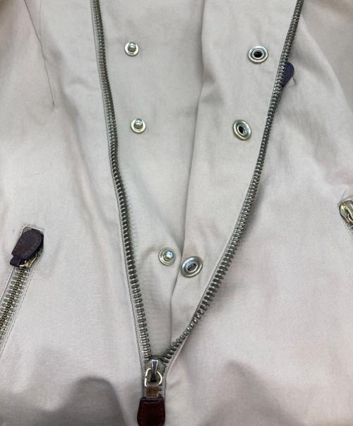 MARNI（マルニ）MARNI (マルニ) バックジップコットンライダースジャケット ベージュ サイズ:42の古着・服飾アイテム