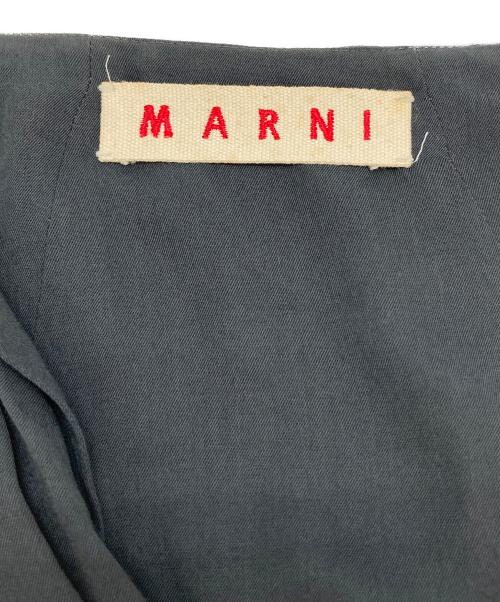 MARNI（マルニ）MARNI (マルニ) ショート丈レーヨンカーディガン グレー サイズ:40の古着・服飾アイテム
