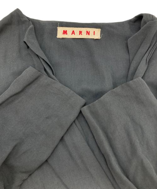 MARNI（マルニ）MARNI (マルニ) ショート丈レーヨンカーディガン グレー サイズ:40の古着・服飾アイテム