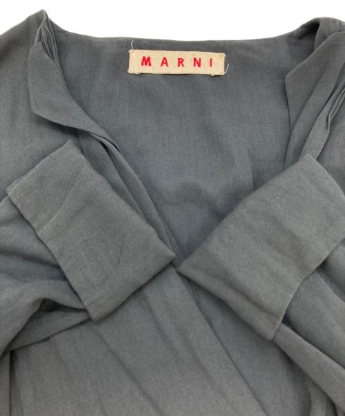 MARNI（マルニ）MARNI (マルニ) ショート丈レーヨンカーディガン グレー サイズ:40の古着・服飾アイテム