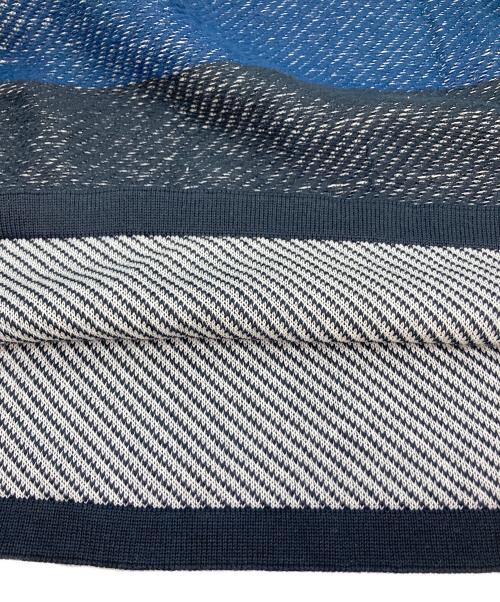 TAN（タン）TAN (タン) サイドスリットボーダーTシャツ ブルー サイズ:FREEの古着・服飾アイテム