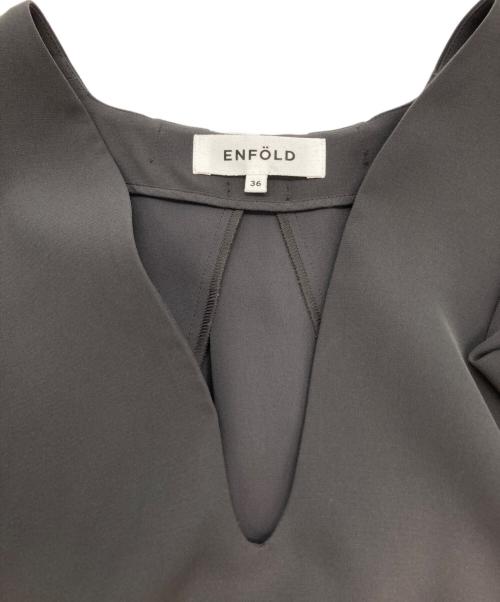 ENFOLD（エンフォルド）ENFOLD (エンフォルド) ブラウスワンピース グレー サイズ:Sの古着・服飾アイテム