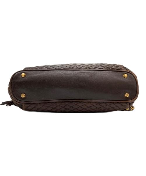BALLY（バリー）BALLY (バリー) キルティングチェーントートバッグ ブラウンの古着・服飾アイテム