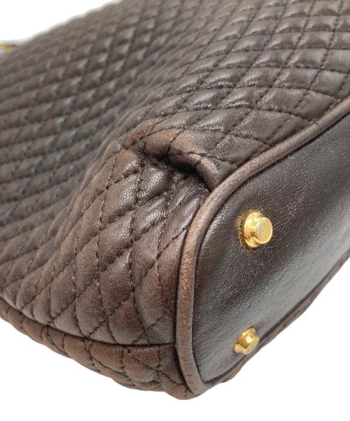 BALLY（バリー）BALLY (バリー) キルティングチェーントートバッグ ブラウンの古着・服飾アイテム