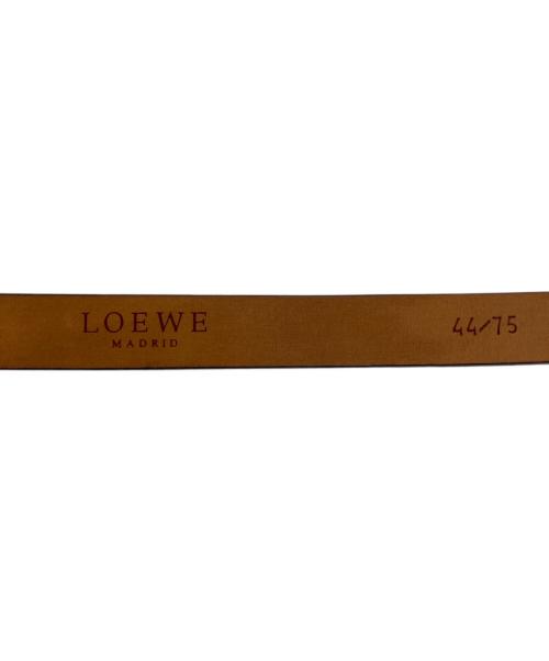 LOEWE（ロエベ）LOEWE (ロエベ) レザーベルト ブラウン サイズ: 44/75の古着・服飾アイテム