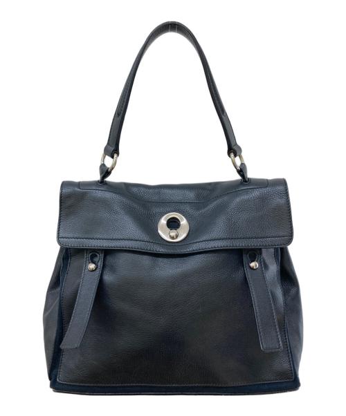 Yves Saint Laurent（イヴサンローラン）Yves Saint Laurent (イヴサンローラン) ミューズトゥ/ターンロックレザーバッグ ブラック サイズ:-の古着・服飾アイテム