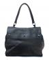 Yves Saint Laurent (イヴサンローラン) ミューズトゥ/ターンロックレザーバッグ ブラック サイズ:-：28000円