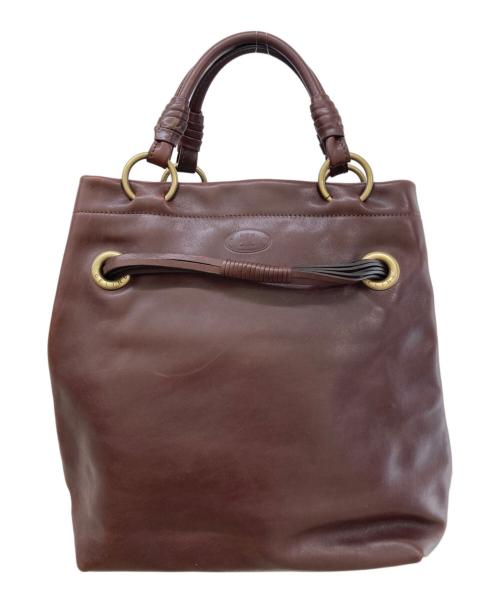 CELINE（セリーヌ）CELINE (セリーヌ) レザートートバッグ ブラウンの古着・服飾アイテム