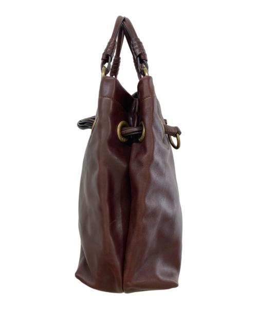 CELINE（セリーヌ）CELINE (セリーヌ) レザートートバッグ ブラウンの古着・服飾アイテム