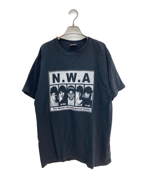 N.W.A（エヌ・ダブリュ・エー）N.W.A (エヌ・ダブリュ・エー) プリントTシャツ ブラック サイズ:Lの古着・服飾アイテム