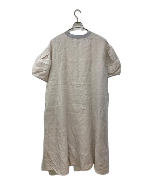 BEARDSLEY（ビアズリー）BEARDSLEY (ビアズリー) リネンラミーブラウスワンピース アイボリー サイズ:Sの古着・服飾アイテム
