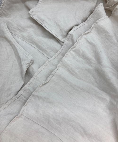 BEARDSLEY（ビアズリー）BEARDSLEY (ビアズリー) リネンラミーブラウスワンピース アイボリー サイズ:Sの古着・服飾アイテム