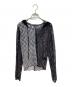 Candy Stripper（キャンディーストリッパー）の古着「FLOWER CHECK LACE HOODIE/パーカー」｜ブラック