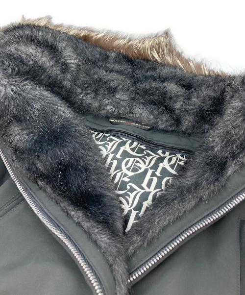 GAULTIER HOMME objet（ゴルチエオムオブジェ）GAULTIER HOMME objet (ゴルチエオムオブジェ) フォックスファーライナー付モッズコート ブラック サイズ:48の古着・服飾アイテム