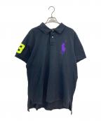 POLO RALPH LAURENポロ・ラルフローレン）の古着「ビッグポニー刺繍ポロシャツ」｜ブラック