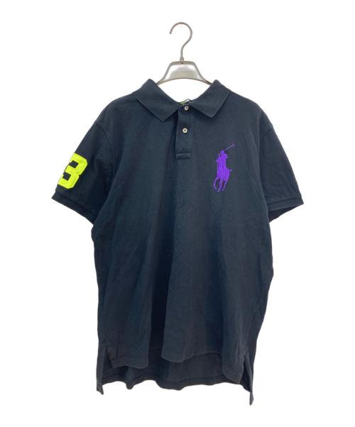 POLO RALPH LAUREN（ポロ・ラルフローレン）POLO RALPH LAUREN (ポロ・ラルフローレン) ビッグポニー刺繍ポロシャツ ブラック サイズ:XXLの古着・服飾アイテム