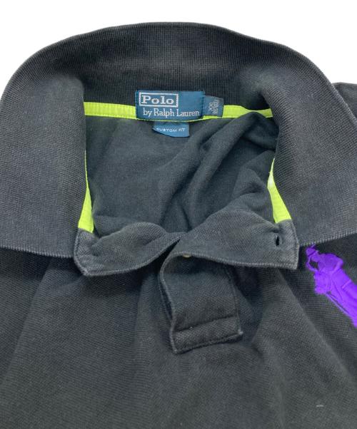 POLO RALPH LAUREN（ポロ・ラルフローレン）POLO RALPH LAUREN (ポロ・ラルフローレン) ビッグポニー刺繍ポロシャツ ブラック サイズ:XXLの古着・服飾アイテム