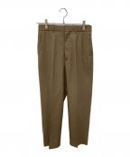 STEVEN ALANスティーブンアラン）の古着「120S WL SUPER BAGGY TAPERED HALF EASY-JUST/パンツ」｜ブラウン