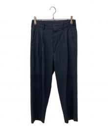 STEVEN ALAN（スティーブンアラン）の古着「P/R/PU OX 2PLEATED PANTS-BOLD/パンツ」｜ブラック
