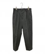STEVEN ALANスティーブンアラン）の古着「STRC/DRIL SUPER BAGGY TAPEREDⅡ/パンツ」｜チャコールグレー