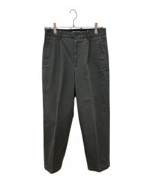 STEVEN ALAN（スティーブンアラン）の古着「STRC/DRIL SUPER BAGGY TAPEREDⅡ/パンツ」｜チャコールグレー