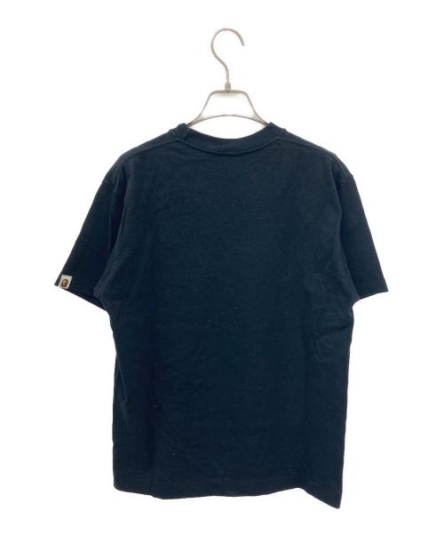 A BATHING APE（アベイシングエイプ）A BATHING APE (アベイシングエイプ) ロゴカモプリントTシャツ ブラック サイズ:Ｍの古着・服飾アイテム
