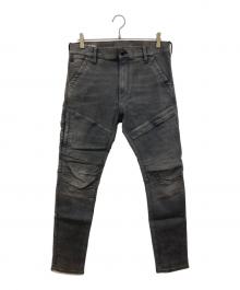 G-STAR RAW（ジースターロゥ）の古着「RACKAM 3D SKINNY/立体デニムパンツ」｜グレー