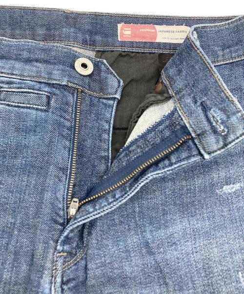G-STAR RAW（ジースターロゥ）G-STAR RAW (ジースターロゥ) D-STAQ 3D SLIM//ダメージデニムパンツ インディゴ サイズ:W31×L30の古着・服飾アイテム
