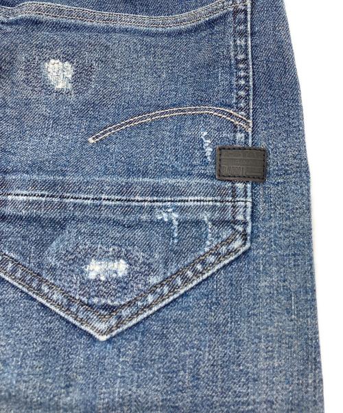 G-STAR RAW（ジースターロゥ）G-STAR RAW (ジースターロゥ) D-STAQ 3D SLIM//ダメージデニムパンツ インディゴ サイズ:W31×L30の古着・服飾アイテム