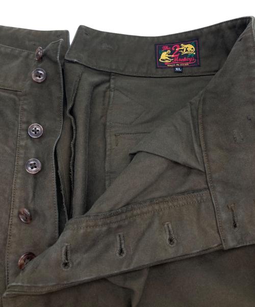 JELADO（ジェラード）JELADO (ジェラード) the 2 monkeys Doggerland Pants/タックパンツ ダークオリーブ サイズ:XLの古着・服飾アイテム