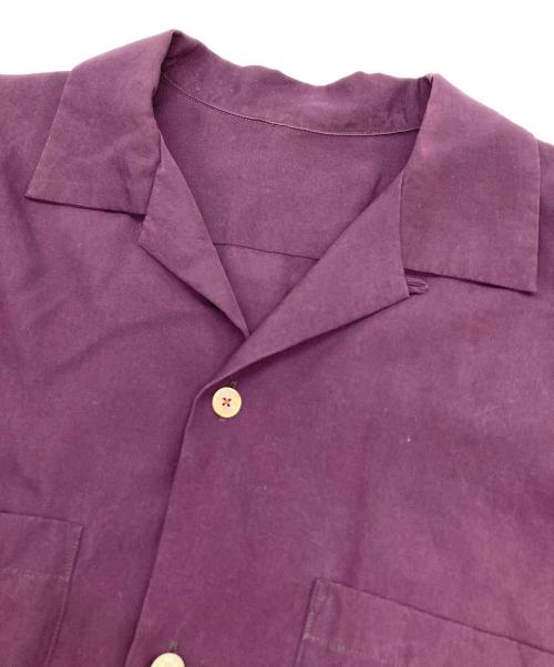 URU（ウル）URU (ウル) オープンカラーシャツ パープル サイズ:1の古着・服飾アイテム