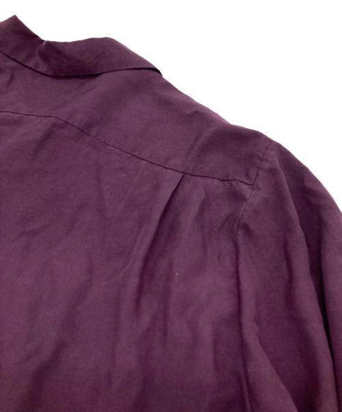 URU（ウル）URU (ウル) オープンカラーシャツ パープル サイズ:1の古着・服飾アイテム