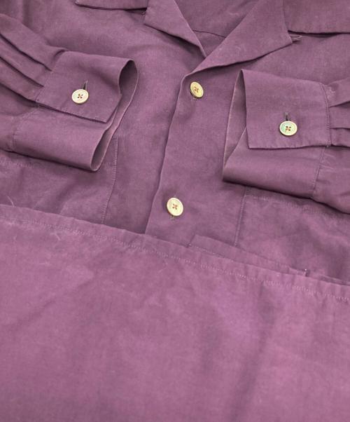 URU（ウル）URU (ウル) オープンカラーシャツ パープル サイズ:1の古着・服飾アイテム